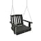Highwood Usa Lehigh Single Seat Swing Outdoor Furniture for Patio, Backyard, Garden AD-PORL3-BKE - alternate 1